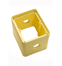 2-Gang Portable Rubber Outlet Box, Yellow 2-Gang Portable Rubber Outlet Box, Yellow