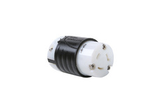 20A NEMA Connector L720 - Black Back, White Front Body 20A NEMA Connector L720 - Black Back, White Front Body