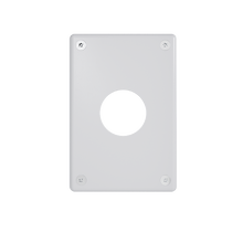 Mighty Mac™ WSP Series 1-Gang 10-Ga Steel Wall Plate, Round, White Mighty Mac™ WSP Series 1-Gang 10-Ga Steel Wall Plate, Round, White