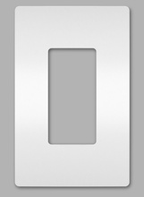 radiant® 1-Gang Screwless Wall Plate, White