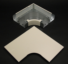 Wiremold 4000 Series Radiused Full Capacity Flat Elbow Fitting, Ivory Wiremold 4000 Series Radiused Full Capacity Flat Elbow Fitting, Ivory