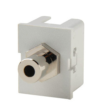 TracJack Module. 3.5mm Stereo Jack, F/F, 180-Degree Exit, Cloud White TracJack Module. 3.5mm Stereo Jack, F/F, 180-Degree Exit, Cloud White