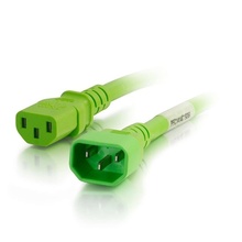 4ft (1.2m) 14AWG Power Cord (IEC320C14 to IEC320C13) - Green 4ft (1.2m) 14AWG Power Cord (IEC320C14 to IEC320C13) - Green