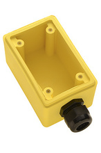 Watertight Deep Yellow Back Box, 3/4-in  NPT Opening for Duplex Receptacles Watertight Deep Yellow Back Box, 3/4-in  NPT Opening for Duplex Receptacles