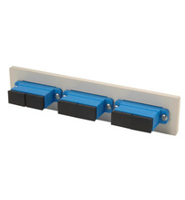 Fib-Cop II Bottom Adapter Plate, 3-SC Duplex (6 Fibers) Single Mode, Blue adapters Fib-Cop II Bottom Adapter Plate, 3-SC Duplex (6 Fibers) Single Mode, Blue adapters