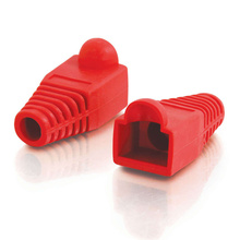 Discontinued - RJ45 Snagless Boot Cover (5.5mm OD) Multipack (50-Pack) (TAA Compliant) - Red
