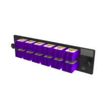 Q-Series Keyed OFP Adapter Panel 24 Fibers, Violet