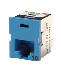 Clarity 10G TracJack, T568A/B, 180 degree, Blue