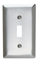 1-Gang 302/304 Stainless Steel Wall Plate, Toggle Switch Openings 1-Gang 302/304 Stainless Steel Wall Plate, Toggle Switch Openings