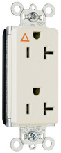 PlugTail® Isolated Ground Decorator Spec Grade Receptacles, 20A, 125V, Ivory PlugTail® Isolated Ground Decorator Spec Grade Receptacles, 20A, 125V, Ivory