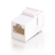 RJ45 (8P8C) Coupler Keystone Insert Module - White RJ45 (8P8C) Coupler Keystone Insert Module - White