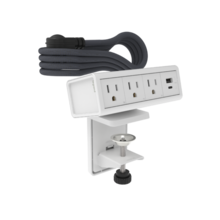 dash Desktop Power Center, 3 Outlets and 1 USB A/C, White dash Desktop Power Center, 3 Outlets and 1 USB A/C, White