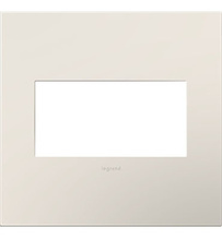 Discontinued - adorne® Satin Light Almond 2-Gang Screwless Wall Plate