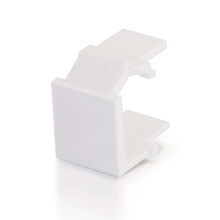Snap-In Blank Keystone Insert Module - White Snap-In Blank Keystone Insert Module - White