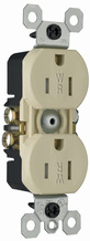Trademaster® 15A 125V Tamper-Resistant Weather-Resistant Duplex Receptacle, Ivory, 8-Pack