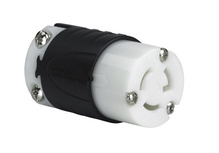 15A NEMA L715 Connector - Black Back, White Front Body 15A NEMA L715 Connector - Black Back, White Front Body