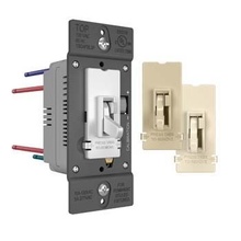 TradeMaster® 0-10V Fluorescent/LED Single Pole/3-Way Toggle Slide Dimmer, Preset, Tri-Color