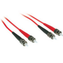 3.3ft (1m) ST-ST 62.5/125 OM1 Duplex Multimode PVC Fiber Optic Cable - Red 3.3ft (1m) ST-ST 62.5/125 OM1 Duplex Multimode PVC Fiber Optic Cable - Red