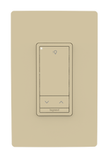 Wattstopper PLUS Wireless Slim Switch, 1B 1R, Light Almond