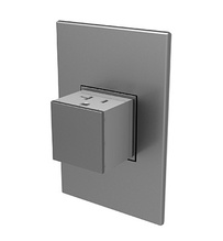adorne® 20A 1-Gang Pop-Out Outlet, Magnesium