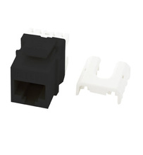 Cat 5e Quick Connect RJ45 Keystone Insert, Black
