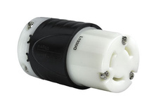 30A NEMA L1330 Connector - Black Back, White Front Body 30A NEMA L1330 Connector - Black Back, White Front Body