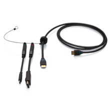 6ft (1.8m) 4K HDMI® Premium Cable and Universal Dongle Adapter Ring with Color Coded DisplayPort™ and USB-C® (without Pull Tab) 6ft (1.8m) 4K HDMI® Premium Cable and Universal Dongle Adapter Ring with Color Coded DisplayPort™ and USB-C® (without Pull Tab)