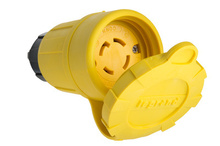 Turnlok® 29W76 Watertight NEMA 4X/6P Locking Connector,Yellow Turnlok® 29W76 Watertight NEMA 4X/6P Locking Connector,Yellow