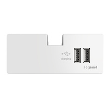Discontinued - adorne® USB Outlet Module, White