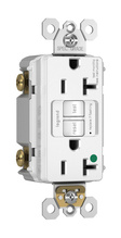 Hospital Grade 20A Duplex Self-Test GFCI Receptacles with SafeLock® Protection, White Hospital Grade 20A Duplex Self-Test GFCI Receptacles with SafeLock® Protection, White
