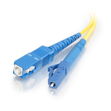 23ft (7m) LC-SC 9/125 OS2 Simplex Single-Mode PVC Fiber Optic Cable - Yellow 23ft (7m) LC-SC 9/125 OS2 Simplex Single-Mode PVC Fiber Optic Cable - Yellow