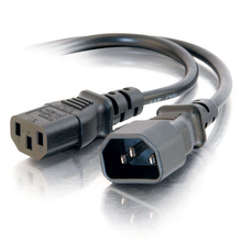 10ft (3m) 14 AWG 250 Volt Power Extension Cord (IEC320C14 to IEC320C13) (TAA Compliant) 10ft (3m) 14 AWG 250 Volt Power Extension Cord (IEC320C14 to IEC320C13) (TAA Compliant)