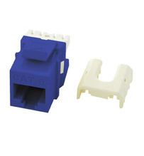 Cat 6 Quick Connect RJ45 Keystone Insert, Blue, 50-Pack Cat 6 Quick Connect RJ45 Keystone Insert, Blue, 50-Pack