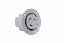 30A NEMA L530 Flanged Outlet, Gray