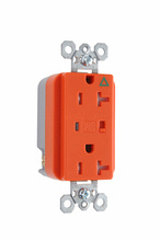 Discontinued - Tamper-Resistant Isolated Ground Surge Protective Duplex Receptacle, Orange