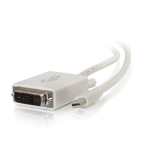 3ft (0.9m) Mini DisplayPort™ Male to Single Link DVI-D Male Adapter Cable - White 3ft (0.9m) Mini DisplayPort™ Male to Single Link DVI-D Male Adapter Cable - White