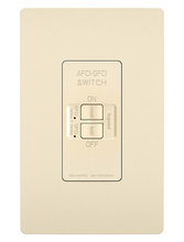 radiant® Dead-Front Dual Function 20A Duplex Self-Test AFCI/GFCI receptacle, Light Almond