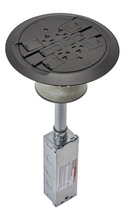 RC4 Multi-Service Poke-Thru Finish Flange and Slide Holder Assembly RC4 Multi-Service Poke-Thru Finish Flange and Slide Holder Assembly