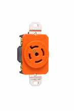 20A NEMA L2320 Single Receptacle, Orange, Isolated Ground 20A NEMA L2320 Single Receptacle, Orange, Isolated Ground