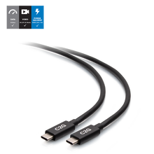 3.3ft (1m) USB-C® Male to USB-C Male Cable (20V 5A) - USB4® (40Gbps) 3.3ft (1m) USB-C® Male to USB-C Male Cable (20V 5A) - USB4® (40Gbps)
