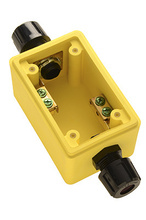Watertight Deep Yellow Back Box, 1/2-in  Feed Thru NPT for Duplex Receptacles Watertight Deep Yellow Back Box, 1/2-in  Feed Thru NPT for Duplex Receptacles