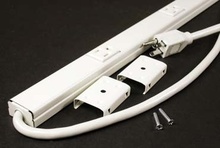 Plugmold Eight Outlet Cord-Ended Strip in Ivory Plugmold Eight Outlet Cord-Ended Strip in Ivory