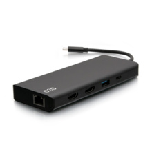 USB-C® 9-in-1 Dual Display Docking Station with 60W Power Supply, HDMI®, Ethernet, USB, 3.5mm Audio and Power Delivery up to 60W - 4K 30Hz (TAA Compliant) USB-C® 9-in-1 Dual Display Docking Station with 60W Power Supply, HDMI®, Ethernet, USB, 3.5mm Audio and Power Delivery up to 60W - 4K 30Hz (TAA Compliant)