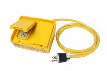 Discontinued - Portable GFCI Auto Reset Box with four Straight Blade Outlets and Plug