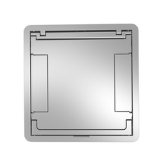 Large Floorport Flanged Blank Top For RFBA, Tamper Resistant Aluminum