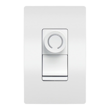 DR Series CFL/LED/Incandescent Single Pole/3-Way Rotary Dimmer, White DR Series CFL/LED/Incandescent Single Pole/3-Way Rotary Dimmer, White