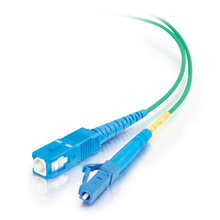 9.8ft (3m) LC-SC 9/125 OS2 Simplex Single-Mode PVC Fiber Optic Cable - Green 9.8ft (3m) LC-SC 9/125 OS2 Simplex Single-Mode PVC Fiber Optic Cable - Green