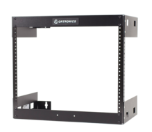 Wall Mount Rack - Fixed - 8RU - 17.75 in H X 19.78 in W X 18 in D - Black Wall Mount Rack - Fixed - 8RU - 17.75 in H X 19.78 in W X 18 in D - Black
