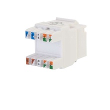 180° Cat6 RJ45 UTP Keystone Jack - White 180° Cat6 RJ45 UTP Keystone Jack - White