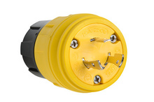 Turnlok® Watertight Locking Plug, 20A 250V, NEMA 4X/6P Rated, NEMA L6-20P Config, Yellow Turnlok® Watertight Locking Plug, 20A 250V, NEMA 4X/6P Rated, NEMA L6-20P Config, Yellow